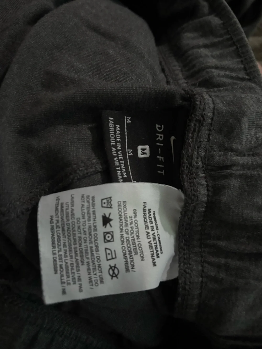 Nike Charcoal Grey Dri-FIT Joggers with Swoosh